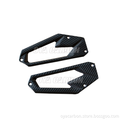 Carbon Fiber Heel Plates for Motorbike Kawasaki Z800 (k#337)